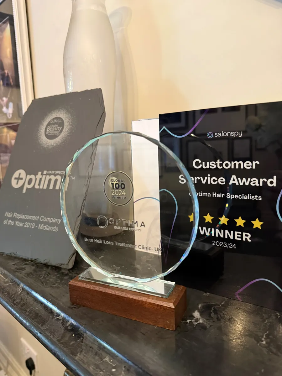 Global 100 glass award for Best Hair Loss Clinic 2024